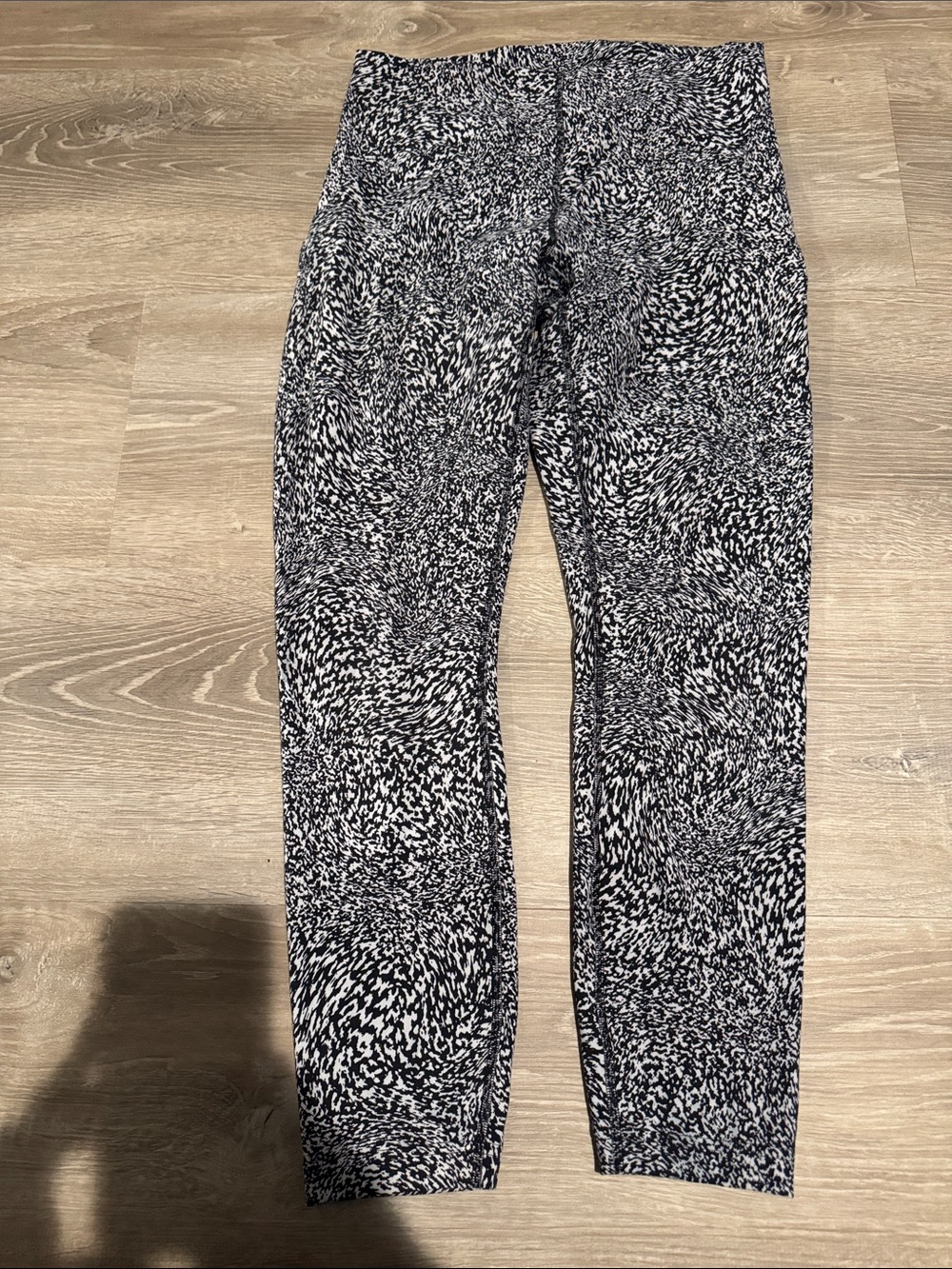 lululemon athletica Black & White Abstract Print Leggings